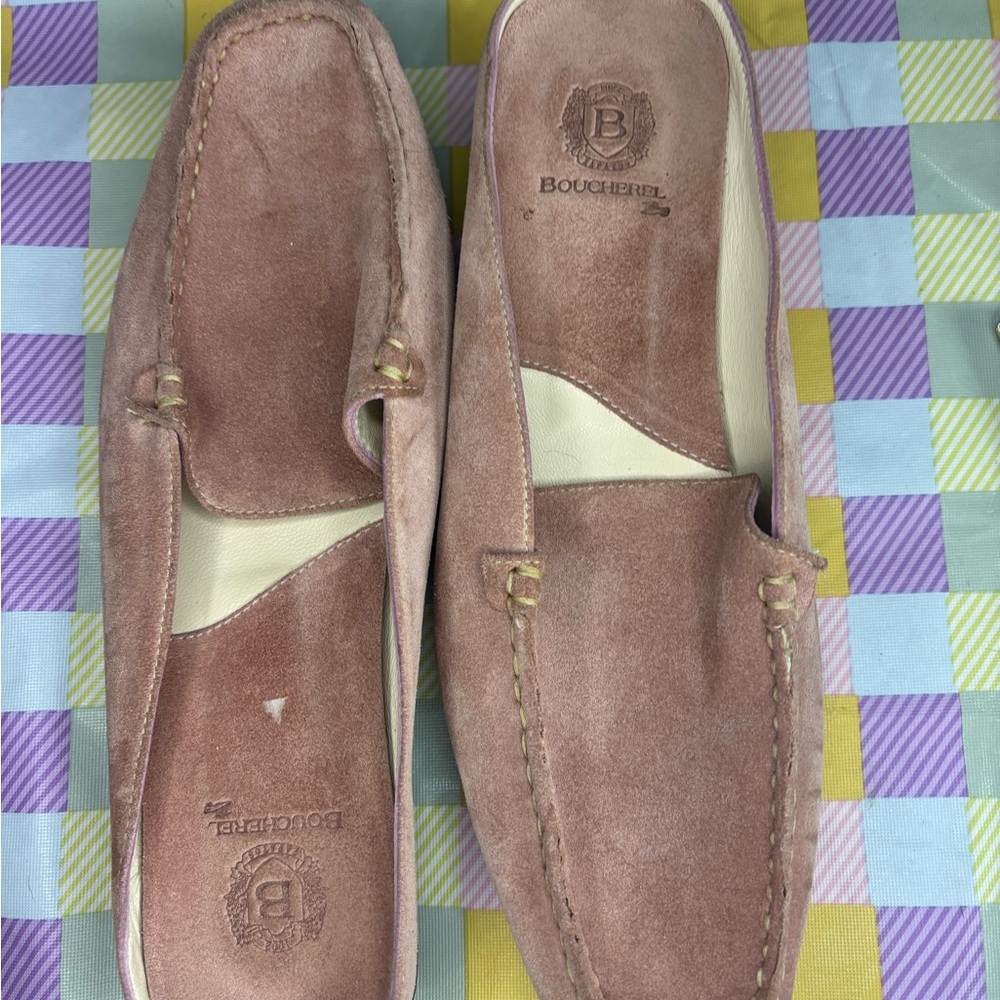 Vintage Boucher mauve Casual Loafers with Flat Sole